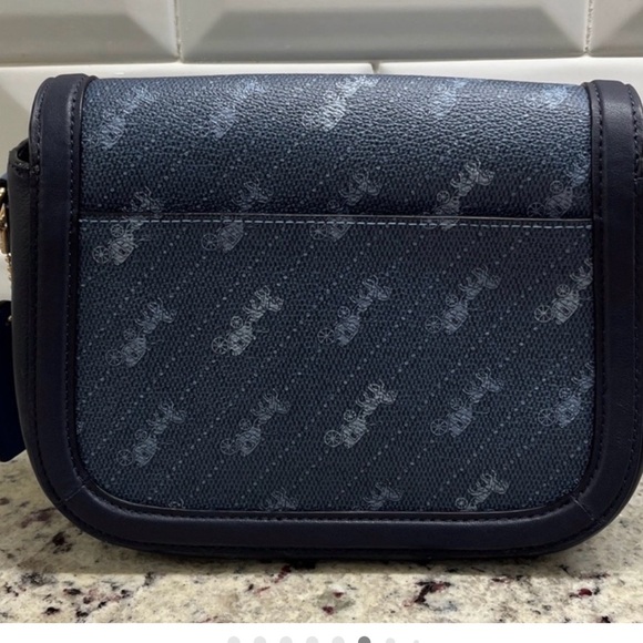 EUC Coach Horse & Carriage Dot Print Saddle Crossbody Bag - Picture 6 of 10